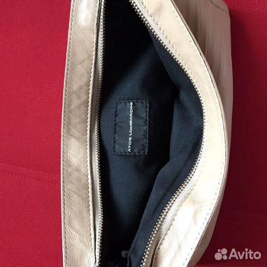 Женский кожаный клатч atos lombardini