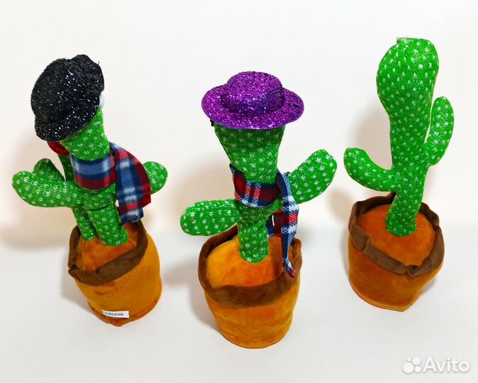 Танцующий кактус игрушка разных видов