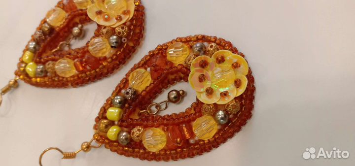 Серьги ручная работа