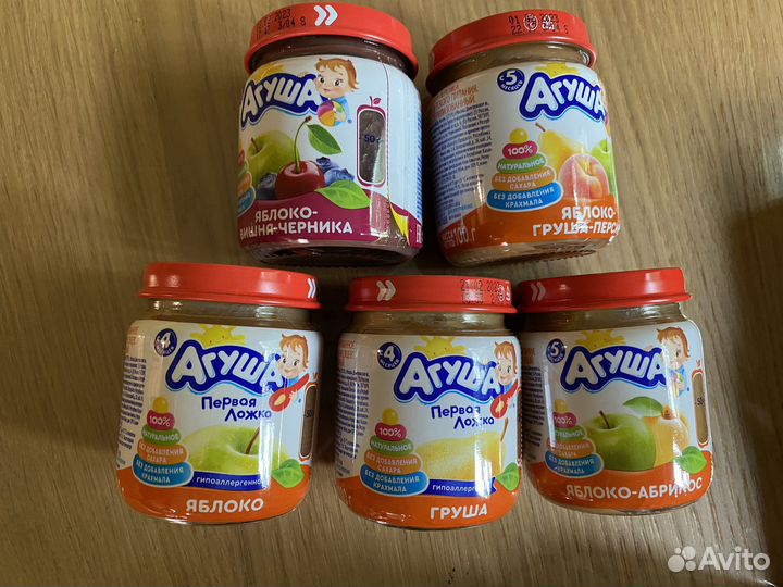 Агуша пюре фруктовое