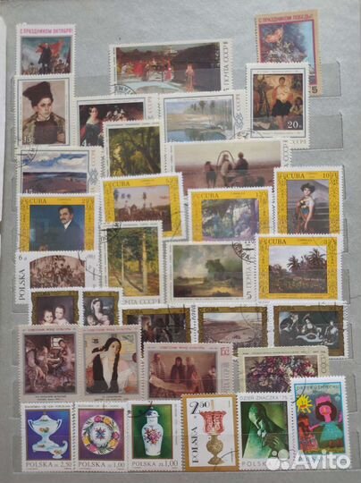 Огромная коллекция из 760+ почтовых марок 60-80х