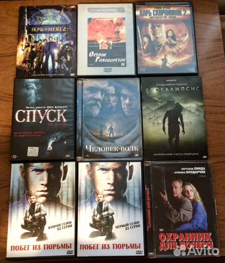 Фильмы и сериалы на DVD