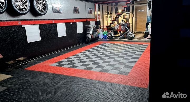 Модульный пол для гаража