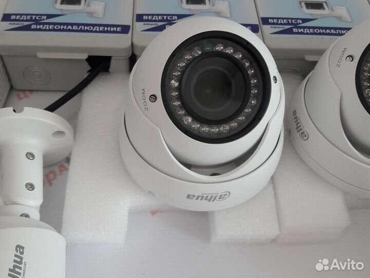6 камер видеонаблюдения 4Мп регистратор Dahua