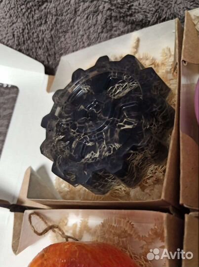 Мыло с люфой ручной работы