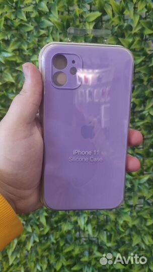 Чехол на iPhone 11 с защитой камеры(Фиолетовый)