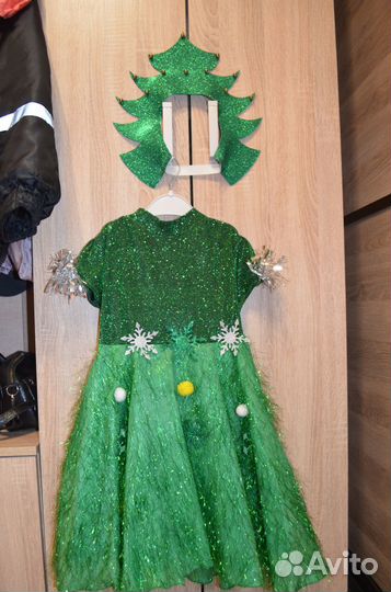 Новогодний костюм елочка 104-110