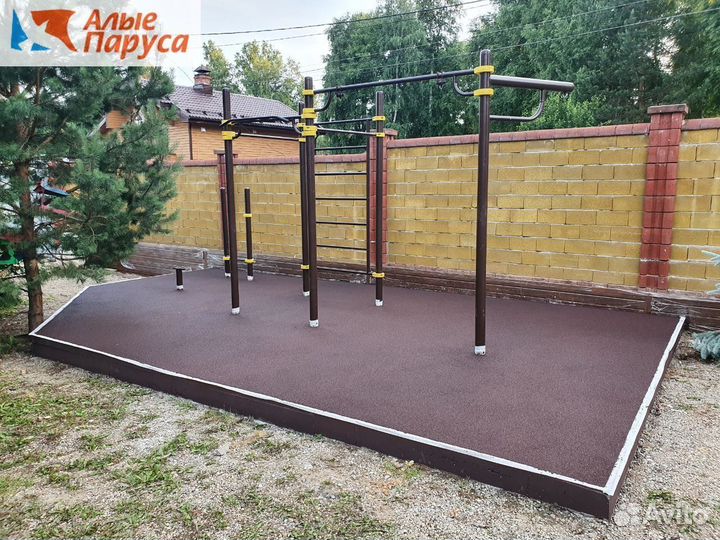 Резиновое покрытие для детских площадок