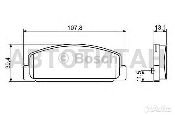 0 986 424 817 179 30 (ggym2643Z) колодки дисковые