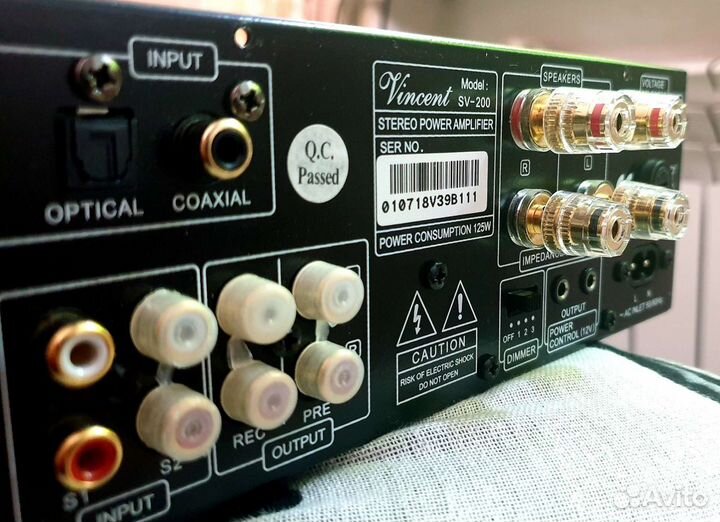 Интегральный стереоусилитель Vincent SV-200 black