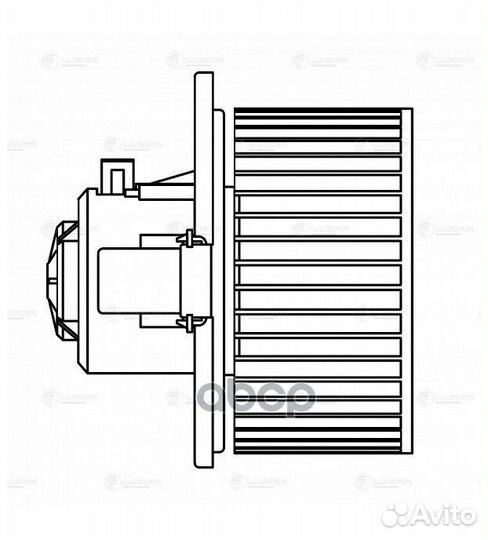 Э/вентилятор отоп. LFH0804 luzar