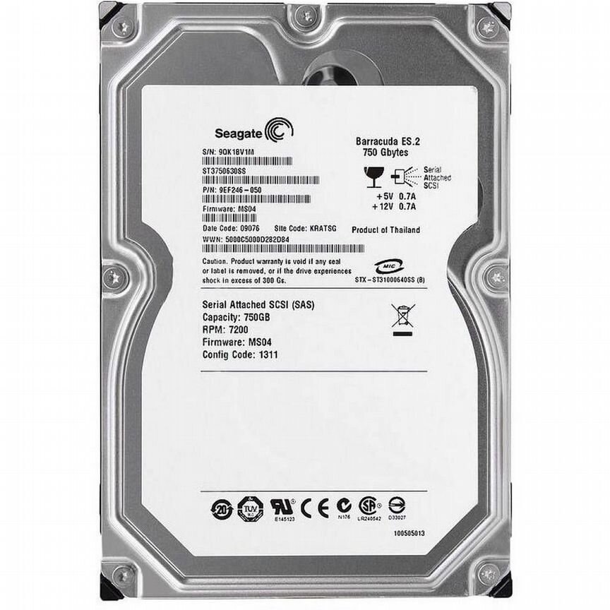 [ST3750630SS] Жесткий Диск Seagate 750gb Sas 3,5 St3750630ss