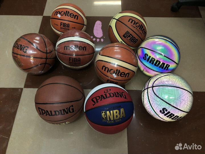 Баскетбольный мяч molten, spalding