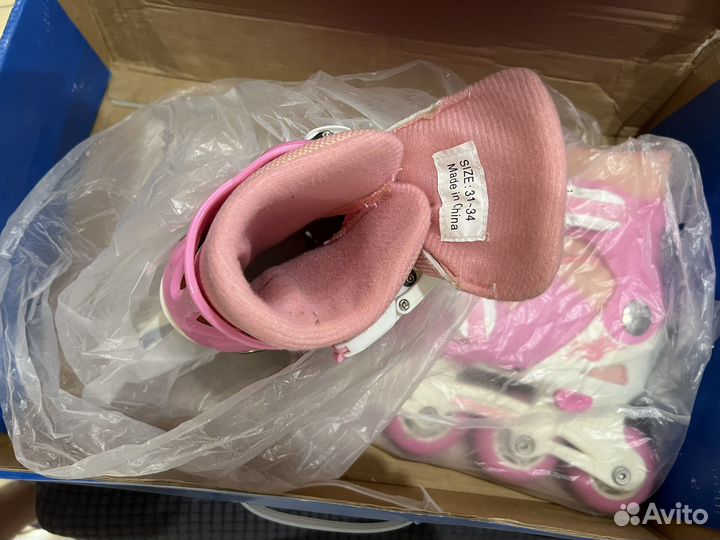 Роликовые коньки регулируемые для девочки