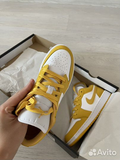 Кеды nike air jordan 1 low mustard оригинал