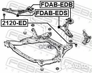 С-б. пер.рычага передн. ford edge 2007-2014 FDA