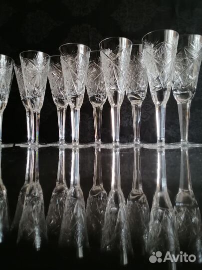 Хрустальные фужеры классика СССР