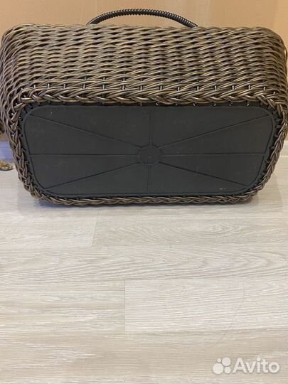 Корзина дровница из ротанга