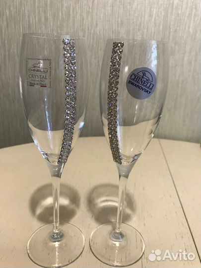 Бокалы для шампанского Сваровски