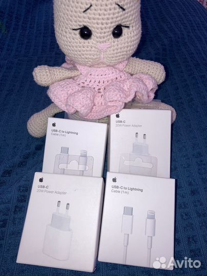 Зарядное устройство 20W + кабель Lightning type-C