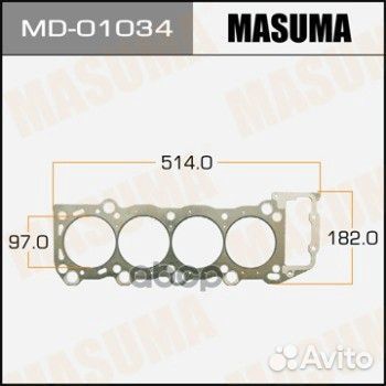 Прокладка ГБЦ MD-01034 Masuma