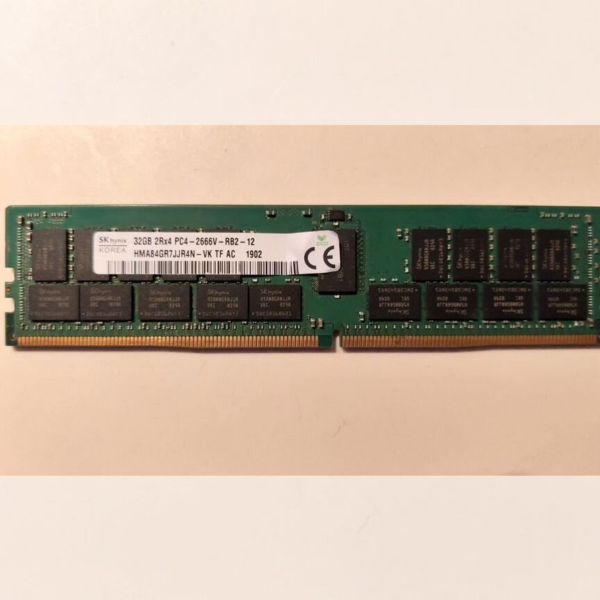 [HMA84GR7JJR4N-VK] 32gb Rdimm Ecc 2666 Hynix Hma84gr7jjr4n-Vk