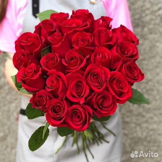 Розы красные 50 см (Импорт)