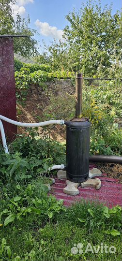 Печь для подогрева бассейна на дровах