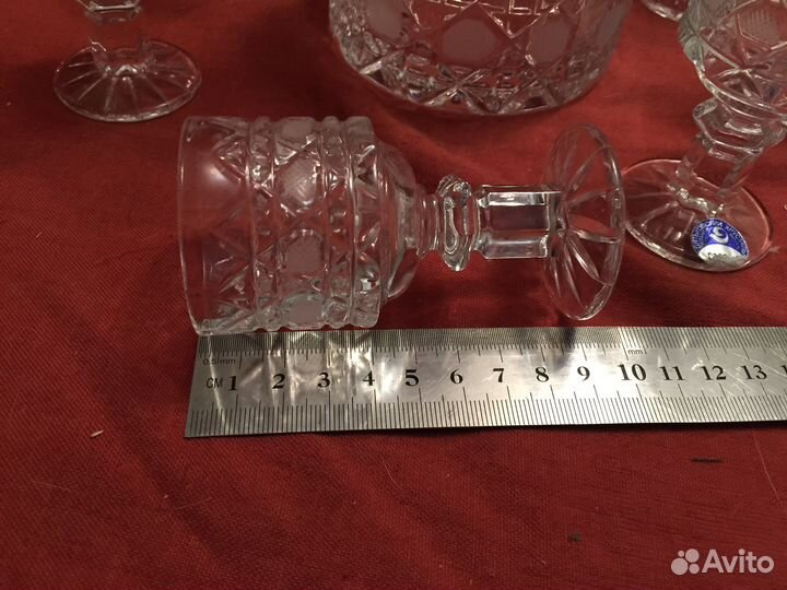 Набор хрусталь Богатырь и синее стекло