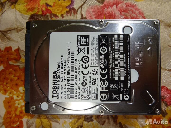 Hdd 500gb Toshiba