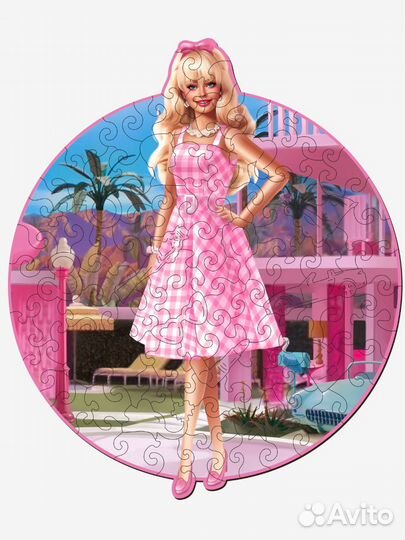 Деревянные пазлы для детей/Барби/подарочный набор