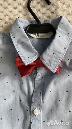 Комплект (рубашка,джинсы,бабочка H&M)