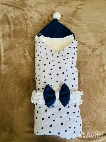 Одеяло конверт на овчине