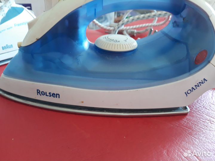 Утюги нерабочие на запчасти 2 braun и rolsen