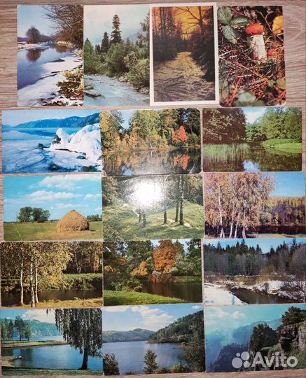 Календарики с пейзажами, природа