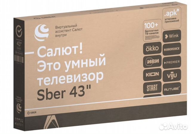 Sber SDX-43U4126 4K UHD 43" (108 см) SmartTv