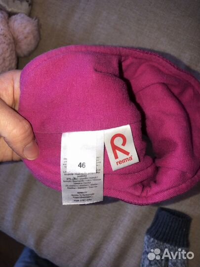 Шапка шлем reima 46 и варежки h&m