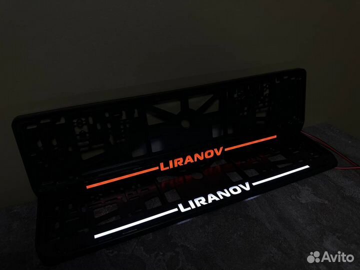 Номерная led рамка с вашим дизайном