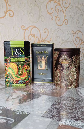 Жестяная банка из под чая