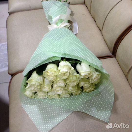 Цветы Букет розы белые Доставка цветов