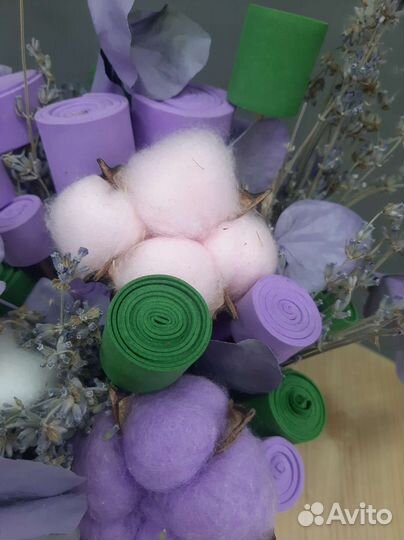 Корзина с сухоцветами