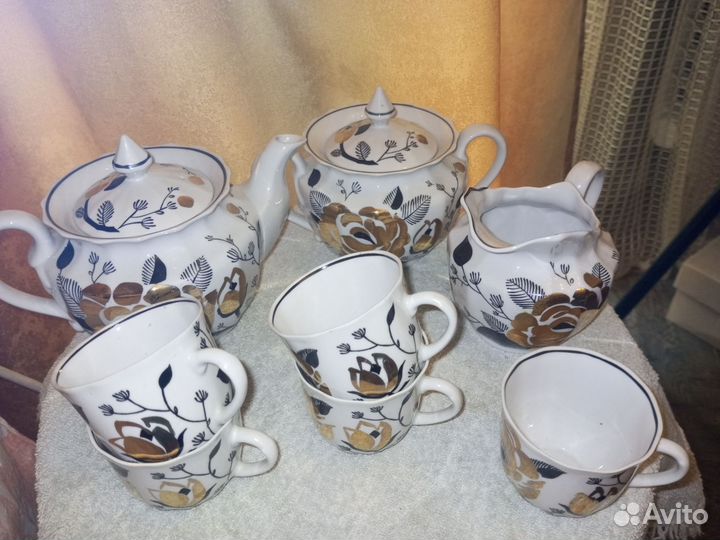 Сервиз Золотая роза вербилки попредметно