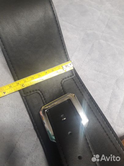 Ремень женск.кож. черный /под талию 63-70см