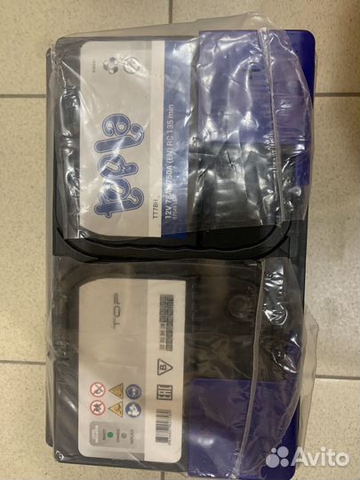 Аккумулятор автомобильный Topla 12v 78ah 750A