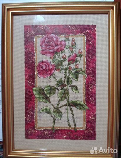 Картина. Ручная вышивка крестиком