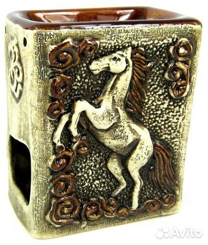 Аромалампа Лошадь h12,5 см керамика шликер