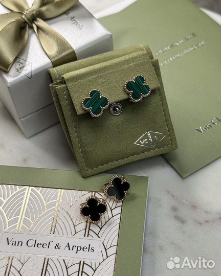 Серьги VAN cleef & arpels