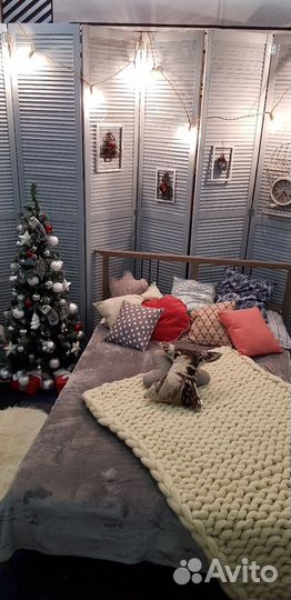 Пледы крупной вязки из шерсти мериноса