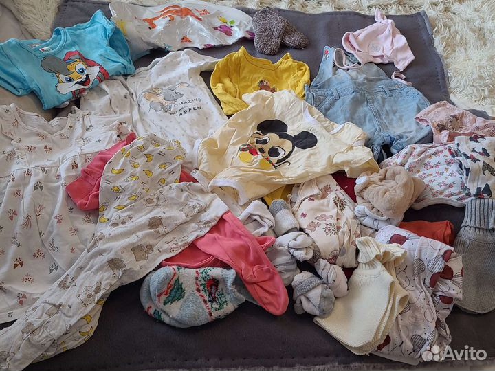 Детские вещи пакетом от 0 до 2лет