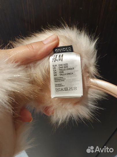 Меховые наушники H&M для девочки